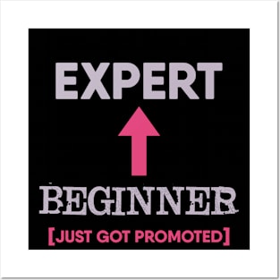 Beginner to expert just got promoted Posters and Art